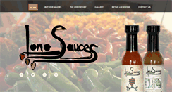 Desktop Screenshot of lonosauces.com